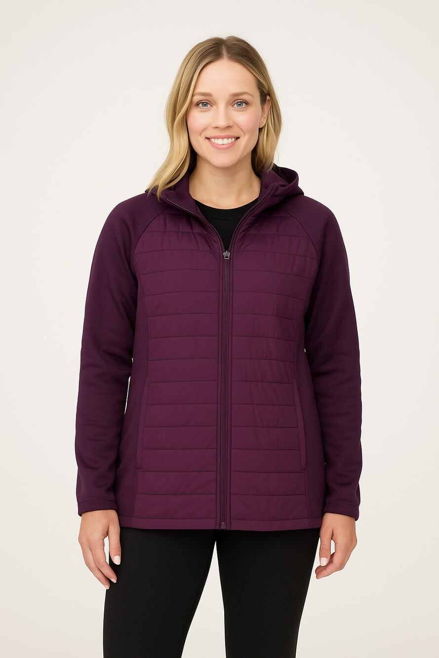 Under Armour UA Storm Plum Lightweight Quilted Hooded Jacket Zip Active Large